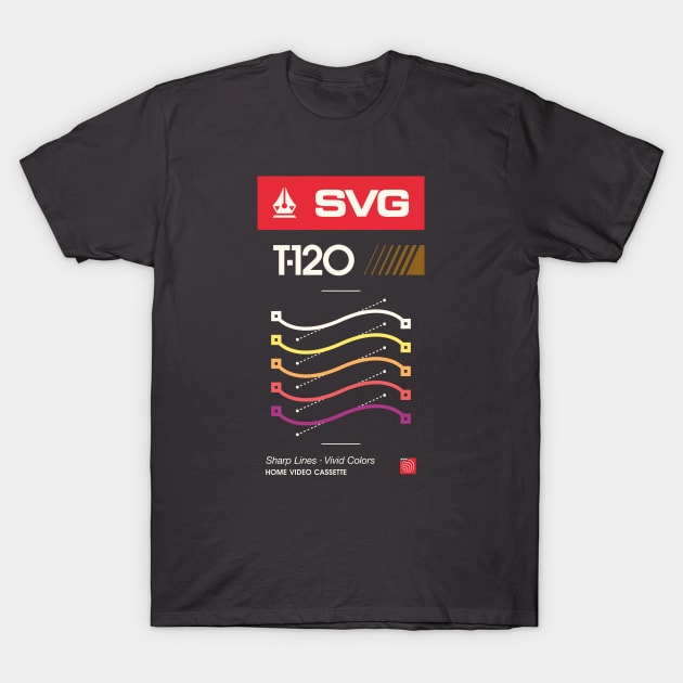 Retro Blank VHS SVG T-Shirt by chriskirknielsen